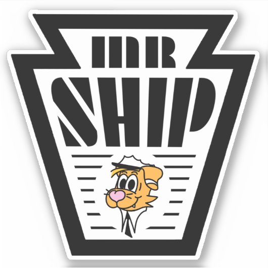 Het officiële Mr. Schip Sticker (Voorkant)