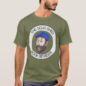 Het officiële SCI-FI Shed Book Reviewen T-shirt (Voorkant)