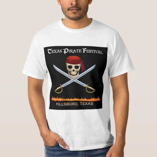 Het officiële Shirt van het Texas Pirate Festival (Voorkant)