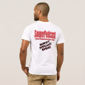 Het officiële SooperPodcast Shirt! T-shirt (Achterkant volledig)