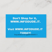 Het officiële Visitekaartje WWW.iNFODUDE.iT! (Achterkant)