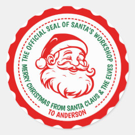 HET OFFICIËLE ZEGEL VAN SANTA'S WORKSHOP STICKER