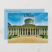 Het Ohio State House in Columbus, Ohio Briefkaart (Voorkant / Achterkant)