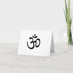 Het Ohm Notecard van de yoga Kaart