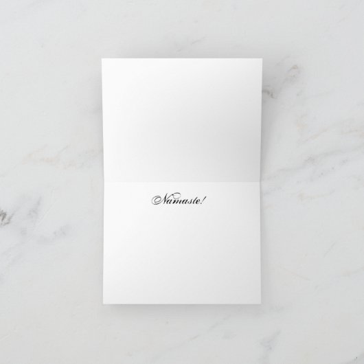 Het Ohm Notecard van de yoga Kaart (Binnen)