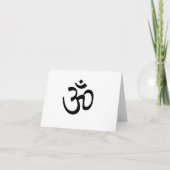 Het Ohm Notecard van de yoga Kaart (Voorkant)