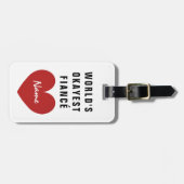 Het Okayest Fiancé grappige bagagelabel van de wer (Voorkant horizontaal)