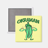 Het Okra Man Magneet (Voorkant / Achterkant)