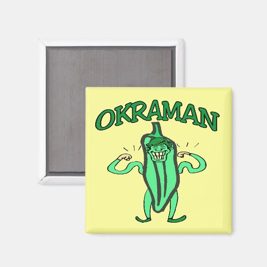Het Okra Man Magneet (Voorkant / Achterkant)