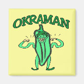 Het Okra Man Magneet (Voorkant)