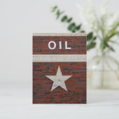 Het oliepalk in Texas Briefkaart (Staand voorkant)