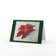 Het Olieverfschilderij van Kerstmis van poinsettia
