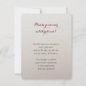 Het Olieverfschilderij van Kerstmis van poinsettia Kaart (Achterkant)