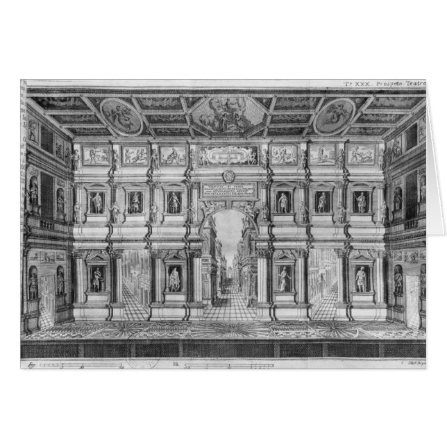 Het Olympisch theater in Vicenza (Voorkant Horizontaal)