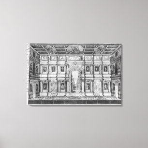 Het Olympisch theater in Vicenza Canvas Afdruk