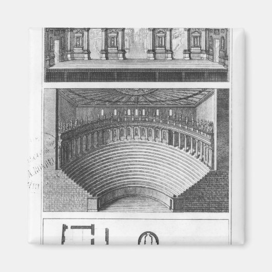 Het Olympisch theater in Vicenza Magneet (Voorkant)
