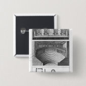 Het Olympisch theater in Vicenza Vierkante Button 5,1 Cm (Voorkant /achterkant)