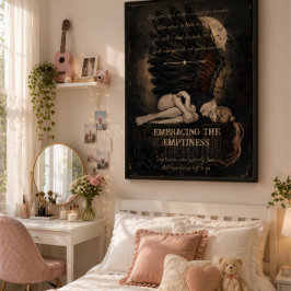 Het omarmen van de leegte Donkere Romantische Goti Poster