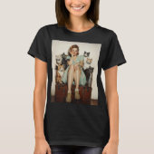 Het omarmen van de Retro Crazy Cat Lady Vibes T-shirt (Voorkant)