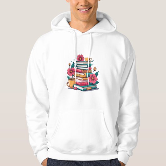 Het omarmen van de schoonheid van bloemrijke boeke hoodie (Voorkant)