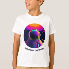 Het omarmen van de Space White Kinder Tshirt