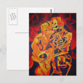 Het omarmen van Dood Colorful Geometric Art Briefkaart (Voorkant / Achterkant)