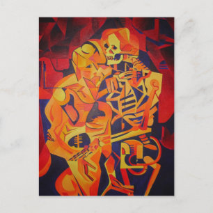Het omarmen van Dood Colorful Geometric Art Briefkaart