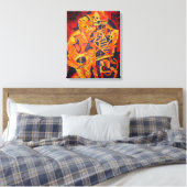 Het omarmen van Dood Colorful Geometric Art Canvas Afdruk (Insitu (Slaapkamer))