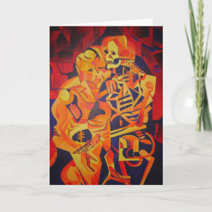 Het omarmen van Dood Colorful Geometric Art Kaart