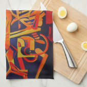 Het omarmen van Dood Colorful Geometric Art Theedoek (Quarter Fold)