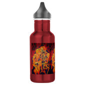Het omarmen van Dood Colorful Geometric Art Waterfles (Links)