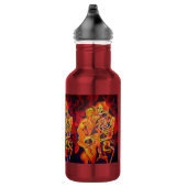 Het omarmen van Dood Colorful Geometric Art Waterfles (Rechts)
