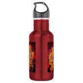 Het omarmen van Dood Colorful Geometric Art Waterfles (Achterkant)
