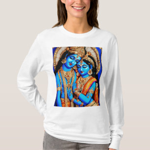 Het omarmen van Heer Radha Krishna's Goddelijke Li T-shirt