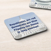 Het omdraaien van de Tweede Kamer Bier Onderzetter (Linkerzijde)