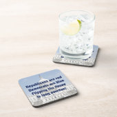 Het omdraaien van de Tweede Kamer Bier Onderzetter (Rechterzijde)