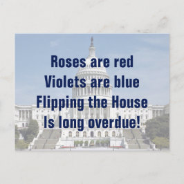 Het omdraaien van de Tweede Kamer Briefkaart