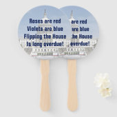 Het omdraaien van de Tweede Kamer Handwaaier (Voorkant en achterkant)