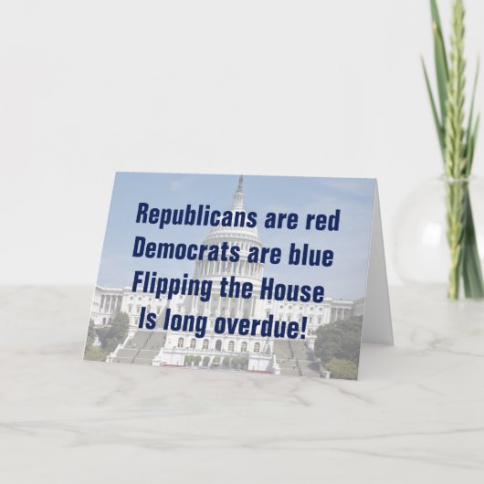 Het omdraaien van de Tweede Kamer Kaart (Voorkant)