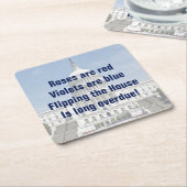 Het omdraaien van de Tweede Kamer Kartonnen Onderzetters (Schuin)