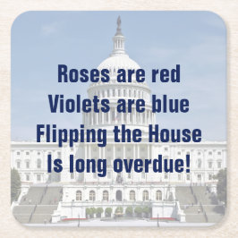 Het omdraaien van de Tweede Kamer Kartonnen Onderzetters