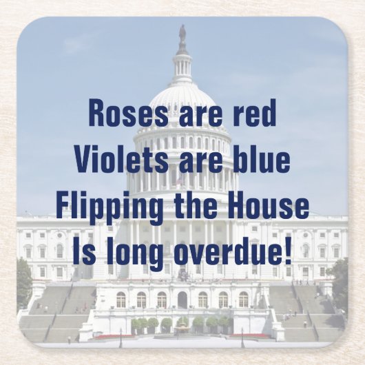 Het omdraaien van de Tweede Kamer Kartonnen Onderzetters (Voorkant)