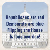 Het omdraaien van de Tweede Kamer Kartonnen Onderzetters (Voorkant)