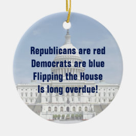 Het omdraaien van de Tweede Kamer Keramisch Ornament