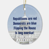 Het omdraaien van de Tweede Kamer Keramisch Ornament (Links)