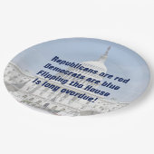 Het omdraaien van de Tweede Kamer Papieren Bordje (Gekanteld)