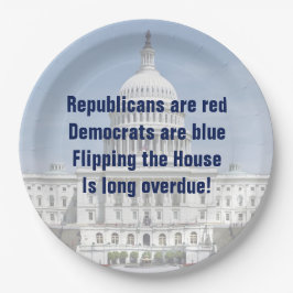 Het omdraaien van de Tweede Kamer Papieren Bordje