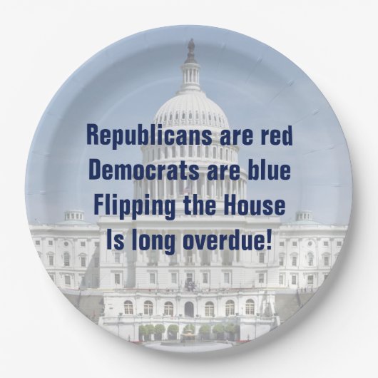 Het omdraaien van de Tweede Kamer Papieren Bordje (Voorkant)