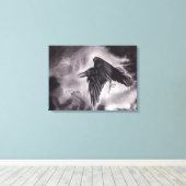 Het Omen Raven Canvas Afdruk (Insitu (Houten vloer))