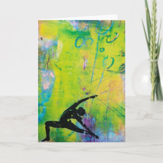 Het omgekeerde Wenskaart van het Meisje van de Kaart (Voorkant)